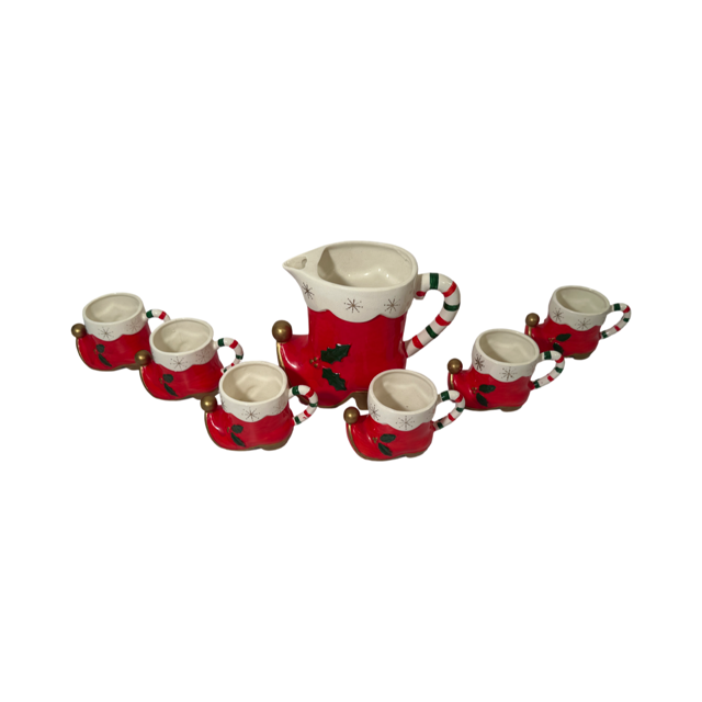 Napco Tom and Jerry Santa and Elf Boot 7-Piece Set