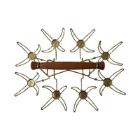 Load image into Gallery viewer, Federal Glass Mid-Century Gold and Black Harlequin Roly Poly 9 Piece Set
