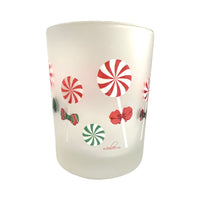 Load image into Gallery viewer, Culver Signed Mid-Century Christmas Candy Double Old Fashion Glasses (Set of 2)
