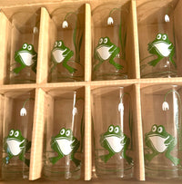 Load image into Gallery viewer, West Virginia Glass Company Mid-Century Frog Glasses (Set of 8)
