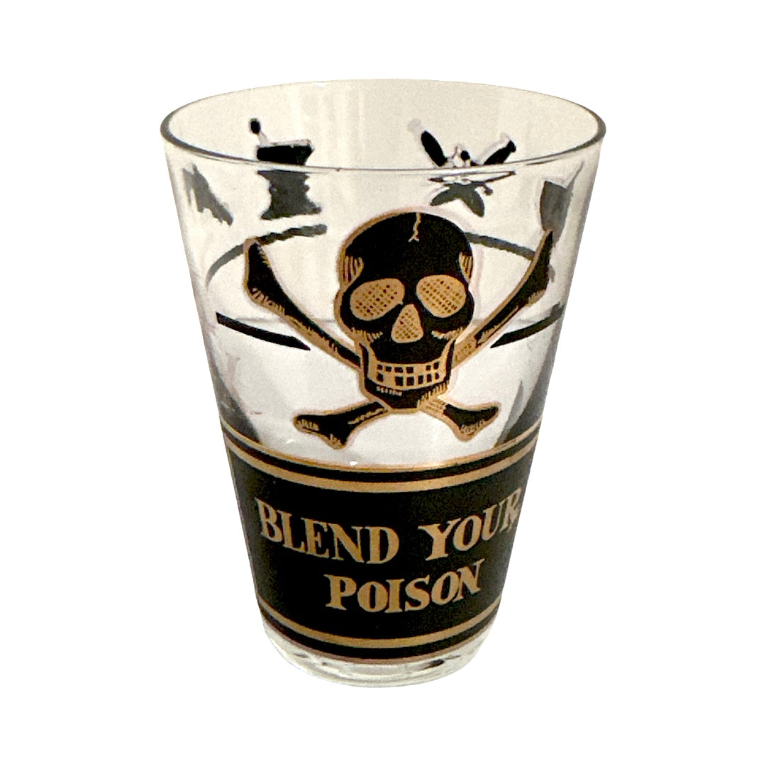 Georges Briard Mid-Century Blend Your Poison Small Glass (Single Glass)