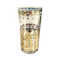 Load image into Gallery viewer, Culver Signed Mid-Century Saratoga Turquoise and 22-Karat Gold Highball Glasses (Set of 2)
