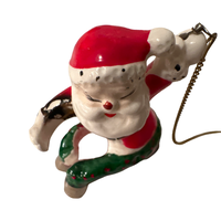 Load image into Gallery viewer, Vintage Commadore Mr. and Mrs. Santa Claus Candle Climber Set

