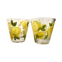 Load image into Gallery viewer, Culver Signed Mid-Century Lemon Old Fashion Glasses (Set of 2)
