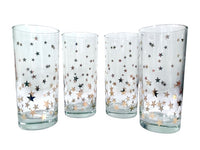 Load image into Gallery viewer, Culver Signed Mid-Century Gold Starry Nights Glasses (Set of 4)

