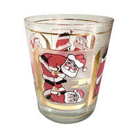 Load image into Gallery viewer, Culver Signed Mid-Century Santa Noel Double Old Fashion Glass (Single Glass)
