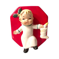 Load image into Gallery viewer, Vintage Napco Happy Yuletide Quartet NOEL Vase/Candleholders Set
