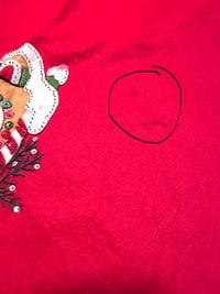 Load image into Gallery viewer, Vintage Hand Stitched Felt and Sequin Tablecloth
