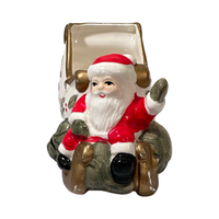 Load image into Gallery viewer, Vitabath Santa and Sleigh Vintage Planter
