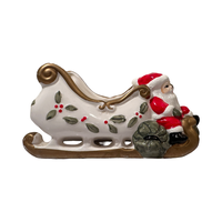 Load image into Gallery viewer, Vitabath Santa and Sleigh Vintage Planter

