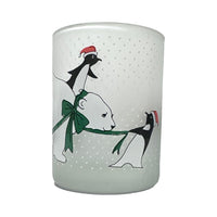 Load image into Gallery viewer, Neiman Marcus Signed Polar Bear and Penguin Double Old Fashion Glasses (Set of 4)
