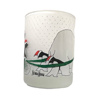 Load image into Gallery viewer, Neiman Marcus Signed Polar Bear and Penguin Double Old Fashion Glass (Single)
