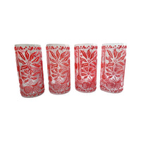 Load image into Gallery viewer, Imperial Glass Mid-Century Holiday Red Christmas Glasses (Set of 4)

