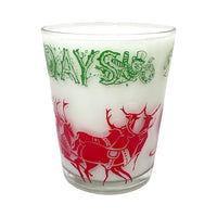 Load image into Gallery viewer, Vintage Happy Holidays Double Old Fashion Glass (Single)
