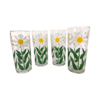 Load image into Gallery viewer, Vintage Paula Signed Daisy Tall Collins Glasses (Set of 4)
