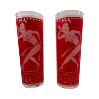 Load image into Gallery viewer, Dominion Glass Mid-Century Flapper Tall Collins Glasses (Set of 2)
