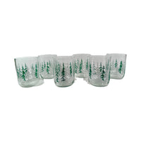 Load image into Gallery viewer, Libbey Vintage Frosted Trees Double Old Fashion Glasses (Set of 6)
