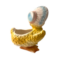 Load image into Gallery viewer, Vintage Anthropomorphic Large Yellow Duckling Planter
