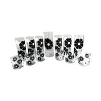 Load image into Gallery viewer, Colony Signed Mid-Century Black and White Moon Flower 13-Piece Set
