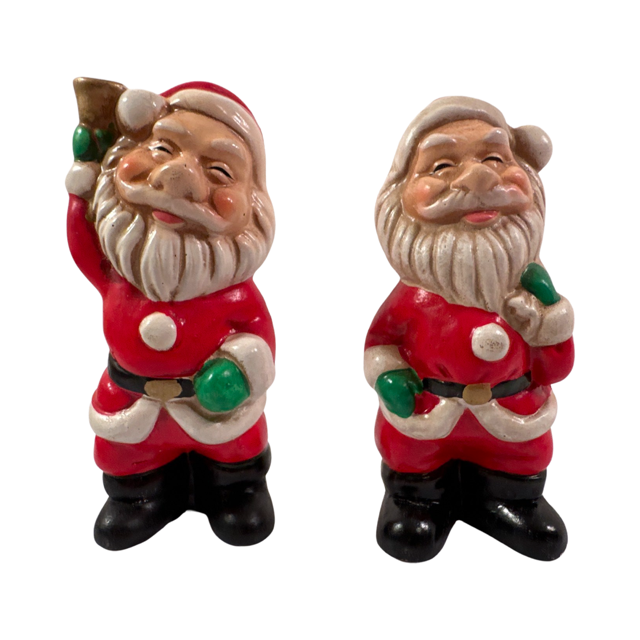 Commadore Happy Time Santa Clauses Figures (Set of 2)