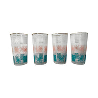 Load image into Gallery viewer, Mid-Century Atomic Star &amp; Snowflake Glasses (Set of 4)
