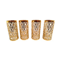 Load image into Gallery viewer, Imperial Glass Company El Tabique D’Oro 22-Karat Gold Mid-Century Highball Glasses (Set of 4)

