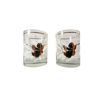 Load image into Gallery viewer, Georges Briard Signed Mid-Century Cherub Double Old Fashion Glasses (Set of 2)
