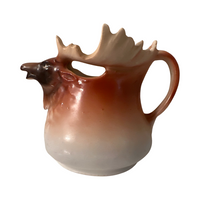 Load image into Gallery viewer, Vintage Austrian Royal Bayreuth Stag Head Porcelain Creamer
