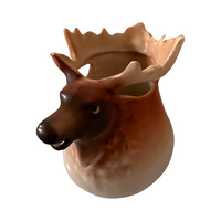 Load image into Gallery viewer, Vintage Austrian Royal Bayreuth Stag Head Porcelain Creamer
