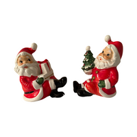 Load image into Gallery viewer, Napco Ceramic Sitting Santa Set
