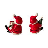 Load image into Gallery viewer, Napco Ceramic Sitting Santa Set
