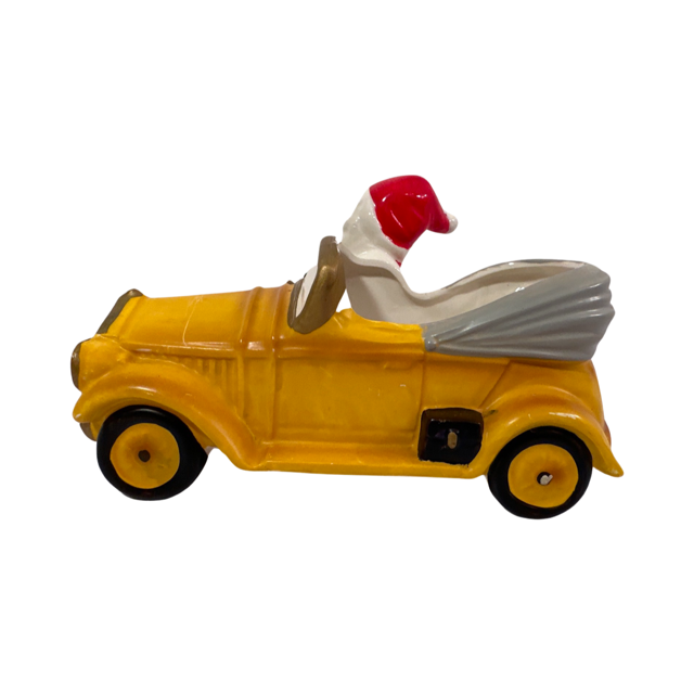 Josef Originals Santa Got a New Ride Ceramic Planter | Retro Solstice