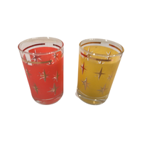 Load image into Gallery viewer, Bartlett Collins Mid-Century Atomic North Star Juice Glasses (Set of 2)
