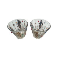 Load image into Gallery viewer, Culver Mid-Century Mardi Gras Jester With Jewels Old Fashion Glasses (Set of 2)
