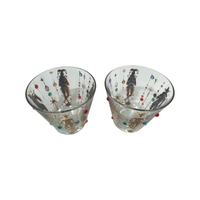 Load image into Gallery viewer, Culver Mid-Century Mardi Gras Jester With Jewels Old Fashion Glasses (Set of 2)
