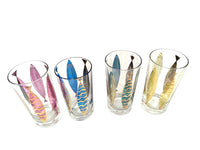 Load image into Gallery viewer, Fred Press Signed Mid-Century Fish Glasses (Set of 4)
