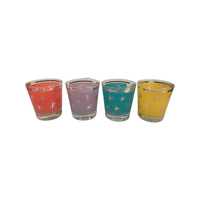 Load image into Gallery viewer, Bartlett Collins Mid-Century Colorful Atomic North Star Old Fashion Glasses (Set of 4)
