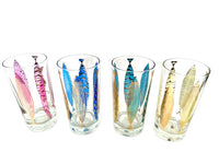 Load image into Gallery viewer, Fred Press Signed Mid-Century Fish Glasses (Set of 4)
