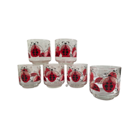 Load image into Gallery viewer, Libbey Retro Lady Bug Glasses (Set of 6)
