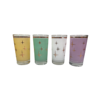 Load image into Gallery viewer, Bartlett Collins Mid-Century Atomic North Star Cocktail Glasses (Set of 4)
