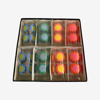 Load image into Gallery viewer, Federal Glassware Mid-Century Colorful Daisies Glasses (Set of 8)
