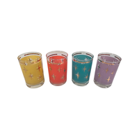 Load image into Gallery viewer, Bartlett Collins Mid-Century Atomic North Star Juice Glasses (Set of 4)
