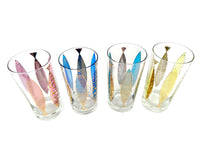 Load image into Gallery viewer, Fred Press Signed Mid-Century Fish Glasses (Set of 4)
