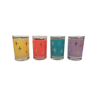 Load image into Gallery viewer, Bartlett Collins Mid-Century Atomic North Star Juice Glasses (Set of 4)
