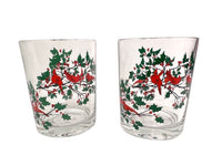 Load image into Gallery viewer, Mid-Century Red Cardinal Double Old Fashion Glasses (Set of 2)
