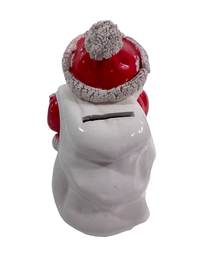 Load image into Gallery viewer, Napco Vintage Santa Spaghetti Trimmed Bank
