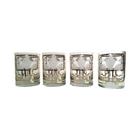Load image into Gallery viewer, Georges Briard Signed Golden Art Deco Double Old Fashion Glasses (Set of 4)

