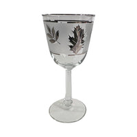 Load image into Gallery viewer, Libbey Mid-Century Silver Foliage Tall Goblet (Single Glass)
