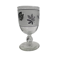 Load image into Gallery viewer, Libbey Mid-Century Silver Foliage Medium Goblet Glass (Single Glass)
