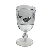 Load image into Gallery viewer, Libbey Mid-Century Silver Foliage Medium Goblet Glass (Single Glass)
